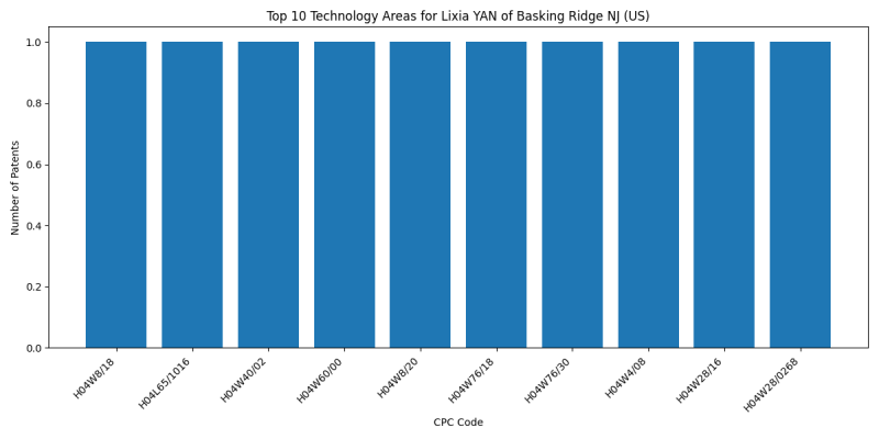 Lixia YAN of Basking Ridge NJ (US) Top Technology Areas.png