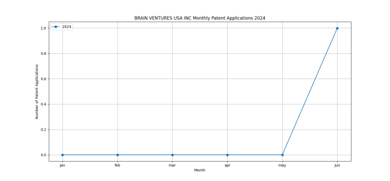 BRAIN VENTURES USA INC Monthly Patent Applications 2024 - Up to June 2024.png