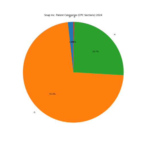 Snap Inc. Patent Categories 2024 - Up to June 2024