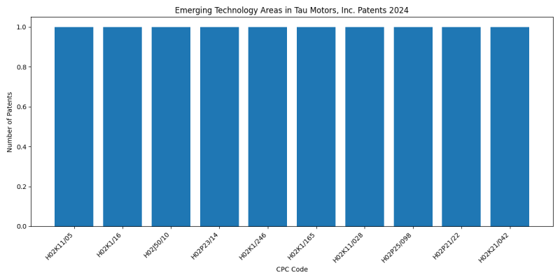 Tau Motors, Inc. Top Emerging Technology Areas 2024 - Up to June 2024