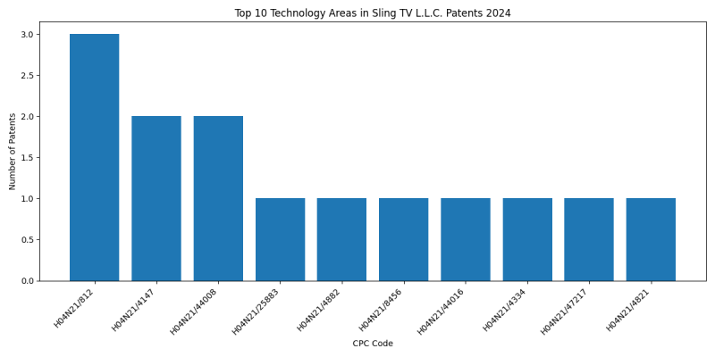 Sling TV L.L.C. Top Technology Areas 2024 - Up to June 2024