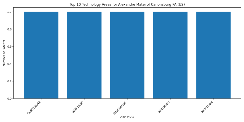 Alexandre Matei of Canonsburg PA (US) Top Technology Areas.png