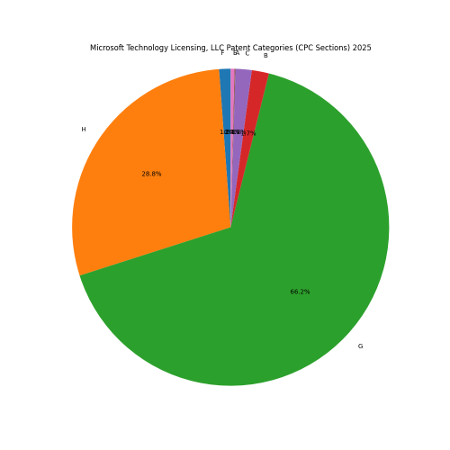 Microsoft Technology Licensing, LLC Patent Categories 2025 - Up to February 2025