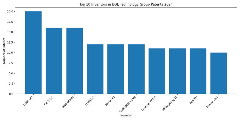 BOE Technology Group Top Inventors 2024 - Up to June 2024