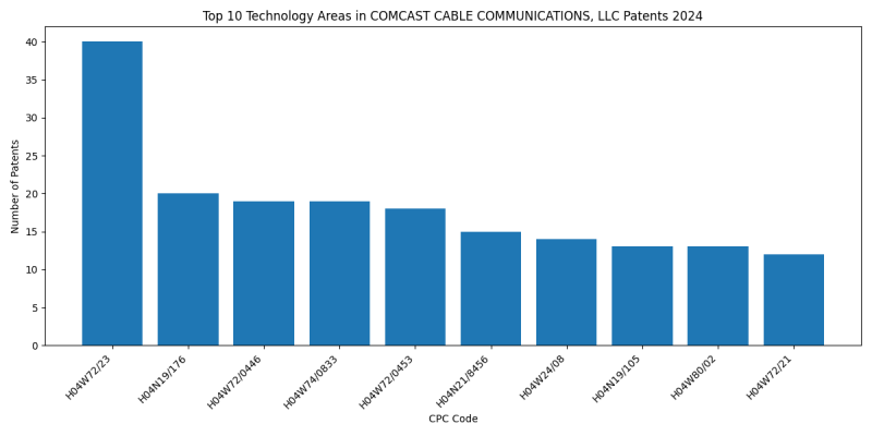 COMCAST CABLE COMMUNICATIONS, LLC Top Technology Areas 2024 - Up to June 2024