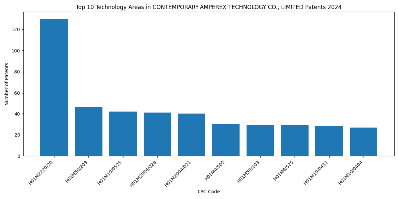 CONTEMPORARY AMPEREX TECHNOLOGY CO., LIMITED Top Technology Areas 2024 - Up to June 2024