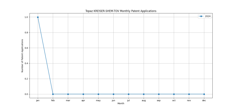 Topaz KREISER-SHEM-TOV Monthly Patent Applications.png