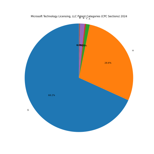 Microsoft Technology Licensing, LLC Patent Categories 2024 - Up to June 2024