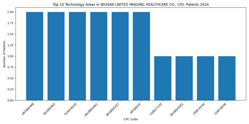 WUHAN UNITED IMAGING HEALTHCARE CO., LTD. Top Technology Areas 2024 - Up to June 2024