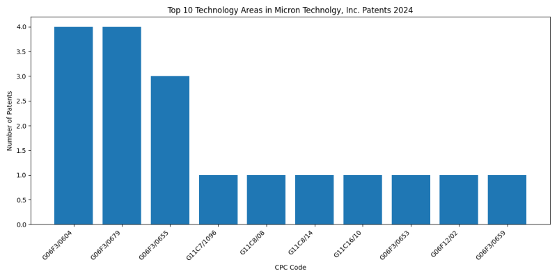 Micron Technolgy, Inc. Top Technology Areas 2024 - Up to June 2024