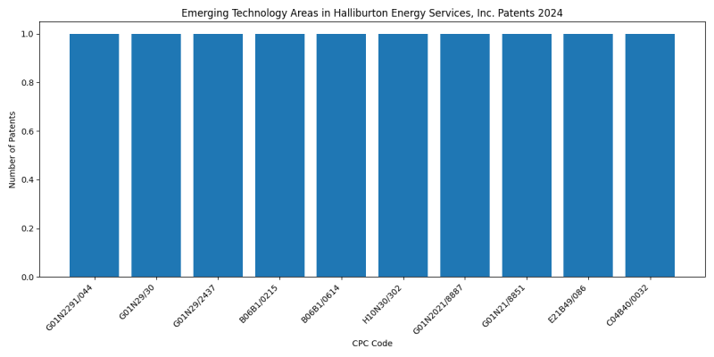 Halliburton Energy Services, Inc. Top Emerging Technology Areas 2024 - Up to June 2024